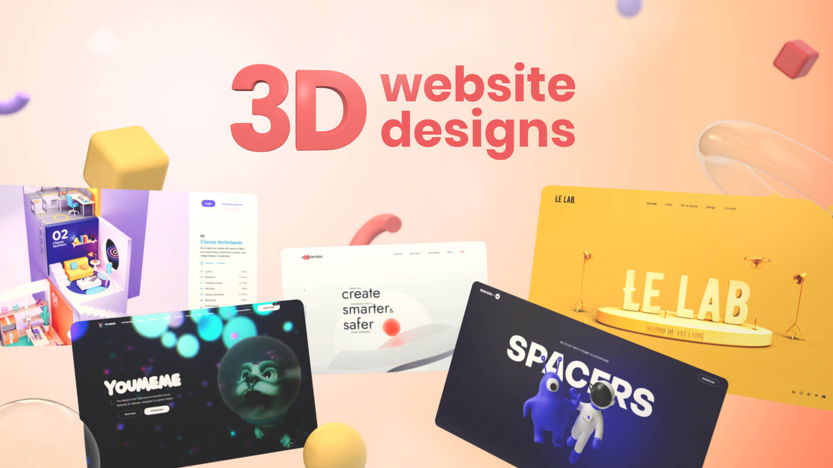 3d animation website designs